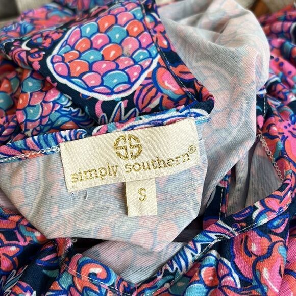 Simply Southern Pineapple Luau Dress Beach Pool Country - Picture 7 of 8